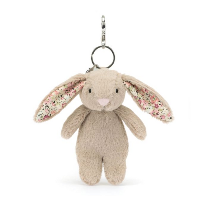 Personalised Jellycat Bag Charm - Bea Beige Blossom