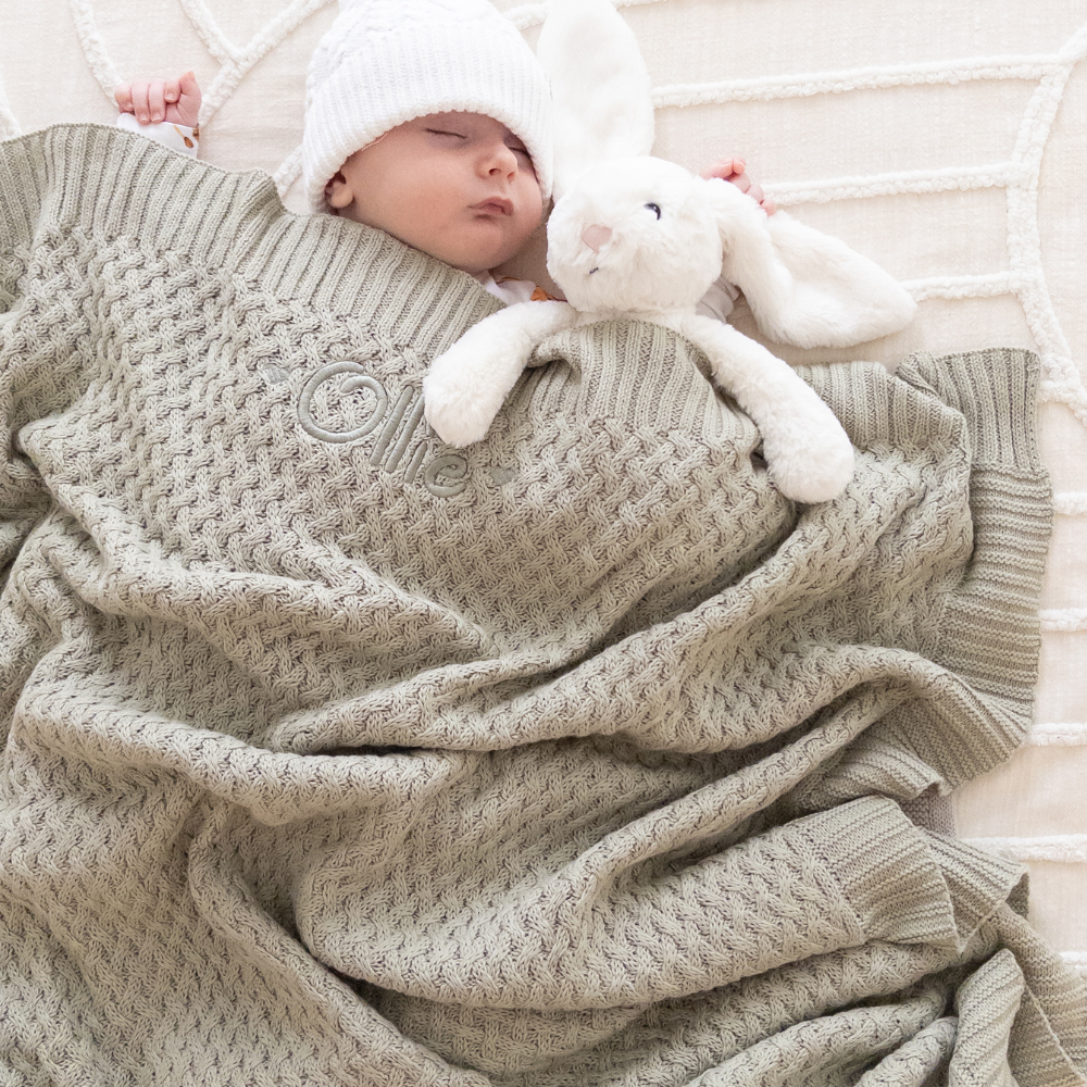 Snuggle Hunny - Personalised Knit Blanket | Dewkist