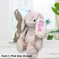 Personalised Jamie Kay Snuggle Bunnies - Penelope the Bunny Blush 30cm