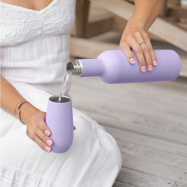 Sparkling Flute  – Double Walled – Matte White