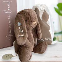 Personalised Jamie Kay Snuggle Bunnies - Penelope the Bunny 30cm - Spice