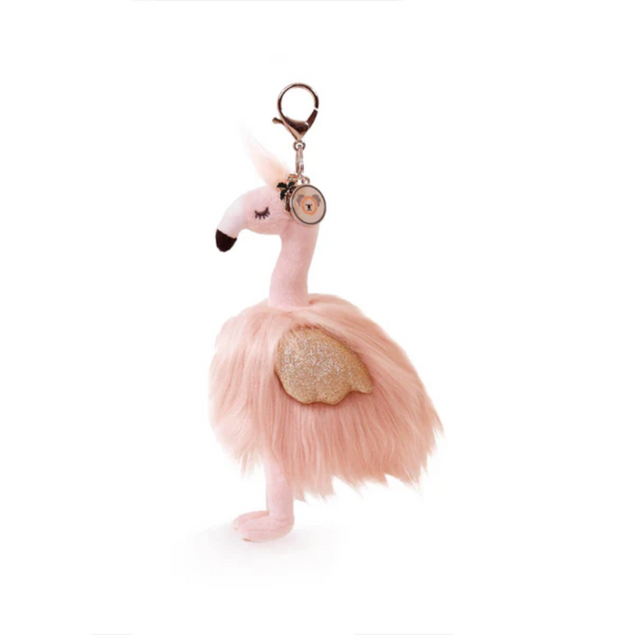 OB Designs Bag Charm -Gloria Flamingo