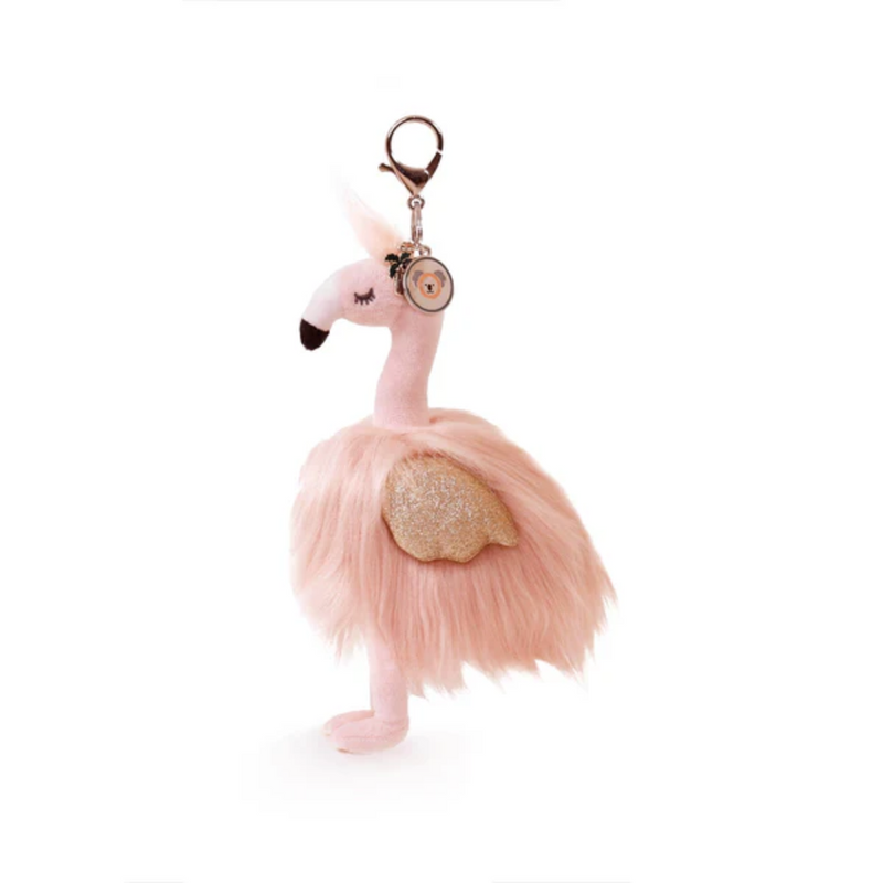 OB Designs Bag Charm -Gloria Flamingo