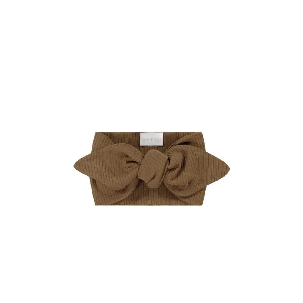 Jamie Kay Organic Cotton Modal Headband | Creme Caramel | Child