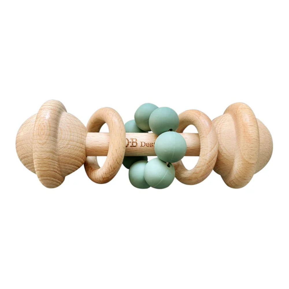 OB Designs | Eco Friendly Wooden Rattle Toy | Ocean