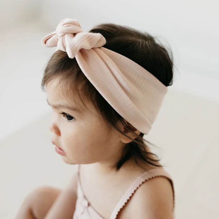 Jamie Kay Organic Cotton Modal Headband | Powder Pink | Child