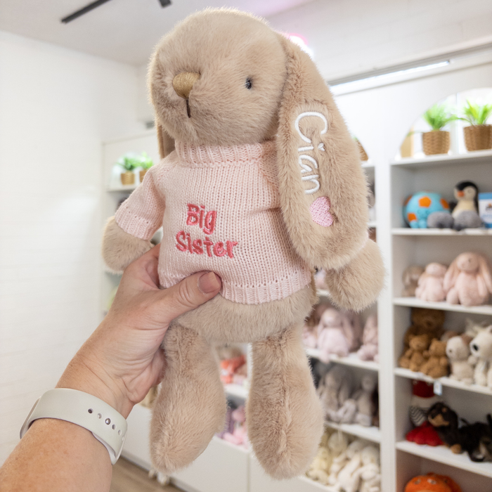 Big Sister Bunny & Jumper - Caramel 30cm