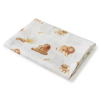 Snuggle Hunny Organic Muslin Wrap | Lion