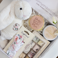 Mum & Bub Jellycat Bunny Gift Set - Cream