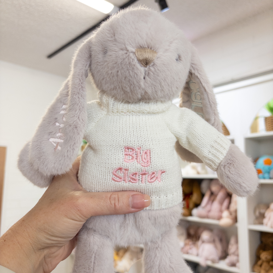 Big Sister Bunny & Jumper - Beige OS 30cm