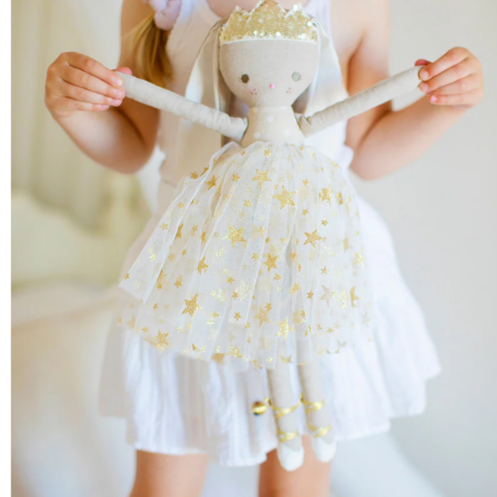 Personalised Alimrose Billie Princess Bunny - Gold