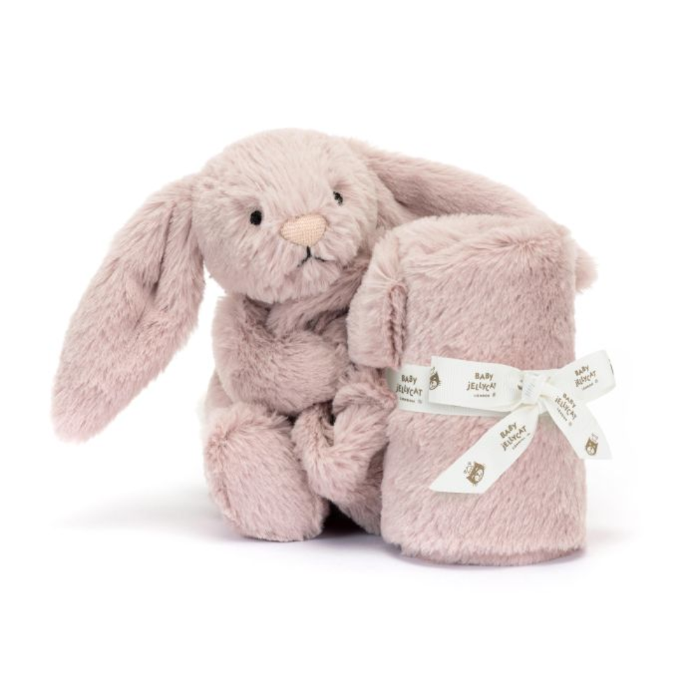 Personalised Jellycat Bunny Soother - Luxe Rosa