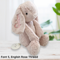 Personalised Jamie Kay Snuggle Bunnies - Penelope the Bunny Blush 30cm