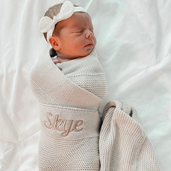 Personalised clearance swaddle blanket