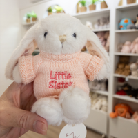 Little Sister Bunny & Jumper - Marshmallow 15cm