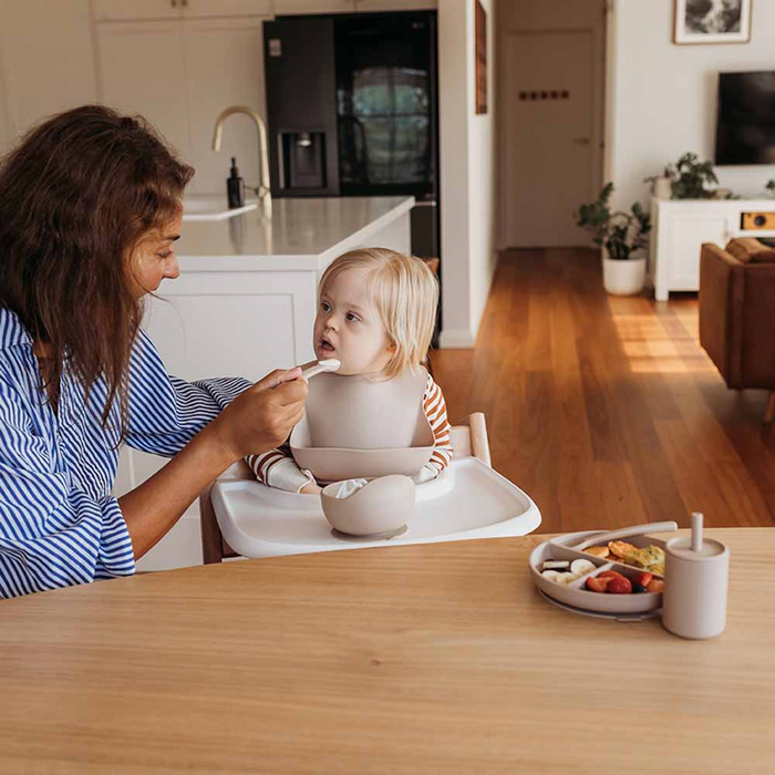 Snuggle Hunny Silicone Spoon and Fork Set | Pebble