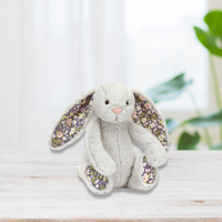 Personalised Jellycat Blossom Silver Bunny -Bloom (SMALL)