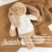 Personalised Snuggle Bunnies - Caramel 30cm