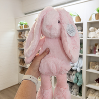 Personalised Large Frankie Bunny -  Pink 39cm