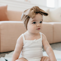 Jamie Kay Organic Cotton Modal Headband | Creme Caramel | Baby