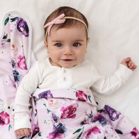 Snuggle Hunny Velvet Bow - Rose Pink