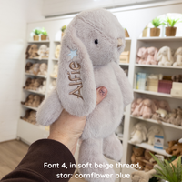 Personalised Snuggle Bunnies - Beige 30cm