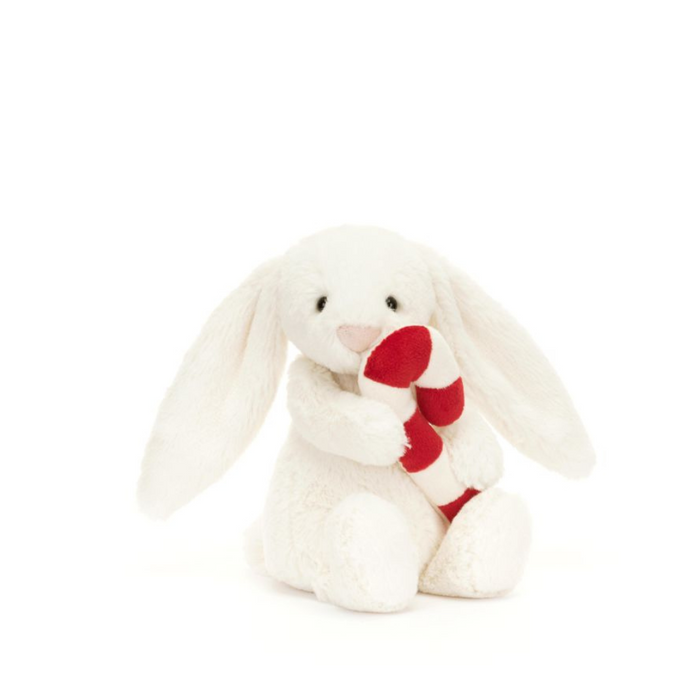 Personalised Candy Cane Jellycat Bunny - Small 18cm