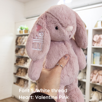 Personalised Snuggle Bunnies - Powder Pink 30cm