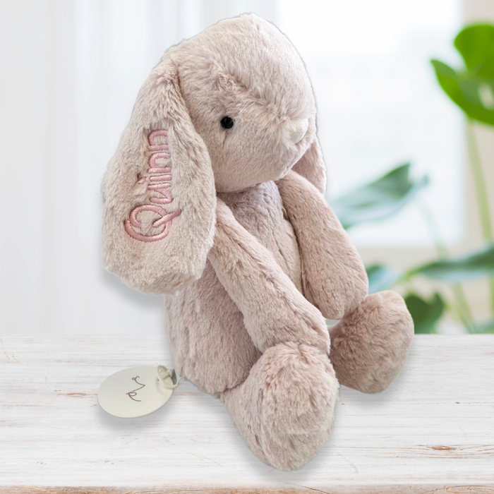 Personalised Jamie Kay Snuggle Bunnies - Penelope the Bunny Blush 30cm