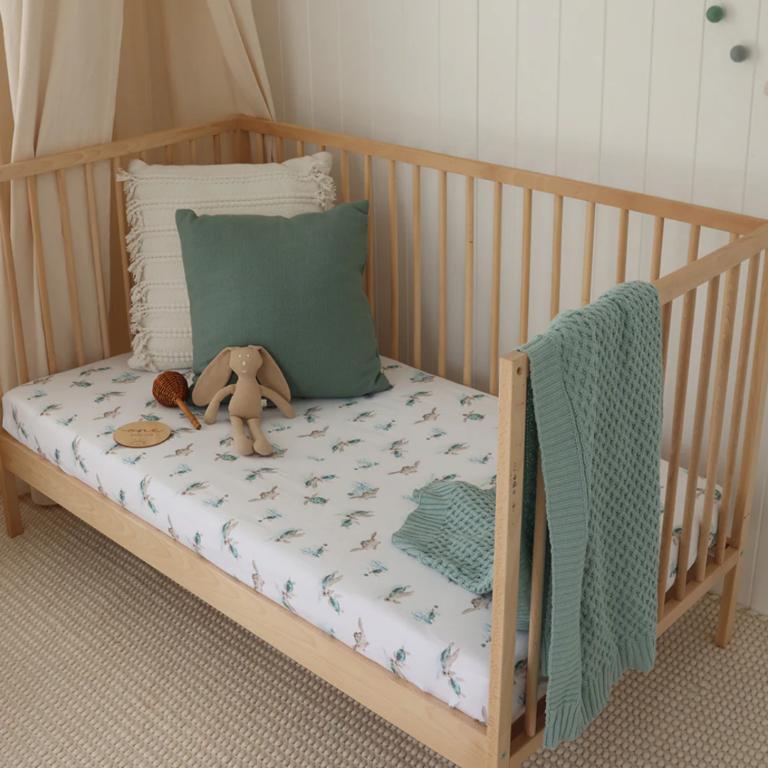 Snuggle Hunny Personalised Baby Blanket - Sage/Mint