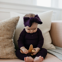 Jamie Kay Organic Cotton Modal Headband | Fig | Baby