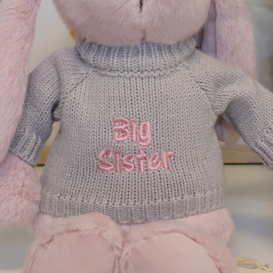 Personalised Bunny Jumper - Grey (MEDIUM)