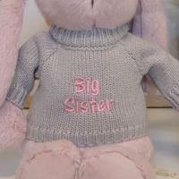 Personalised Bunny Jumper - Grey (MEDIUM)