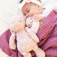 Snuggle Hunny - Personalised Knit Blanket | Mauve