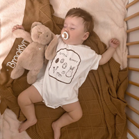 SAME-DAY Personalised Diamond Knit Blanket & Bunny Gift Box - Caramel