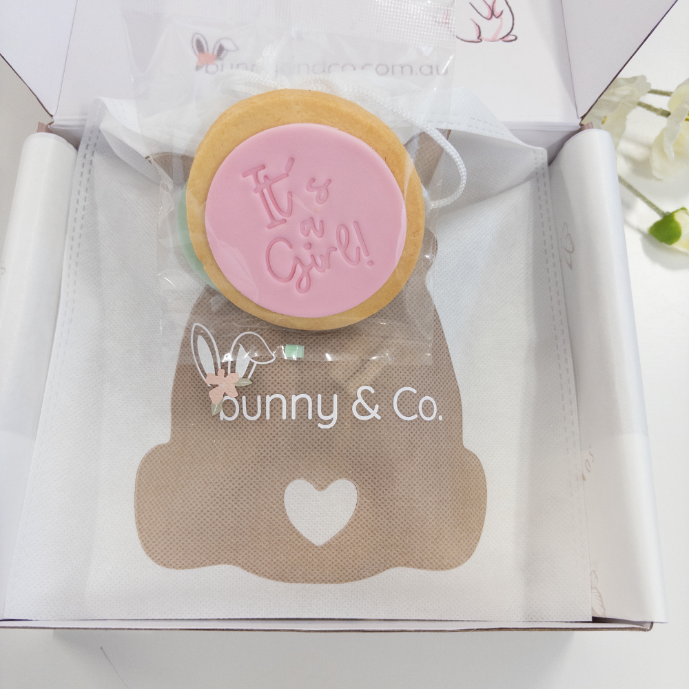 Personalised Baby Girl Snuggle & Treat Box - Little Love Snuggle Bunnies