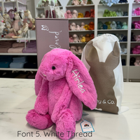 Personalised Jellycat Bunny - Hot Pink