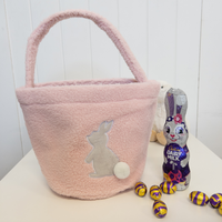 Fluffy Easter Basket - Pink (clearance)