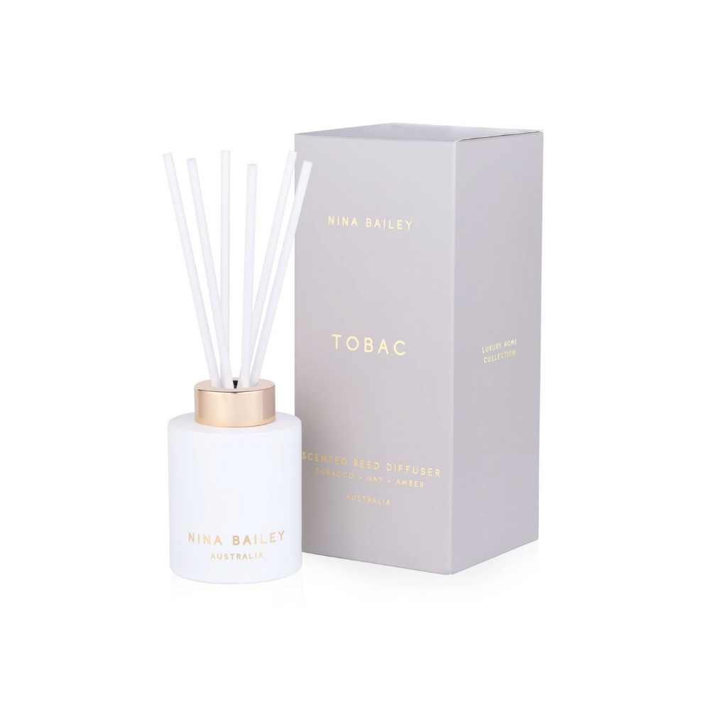 Tobac - Tobacco Hay & Amber Luxury Reed Diffuser