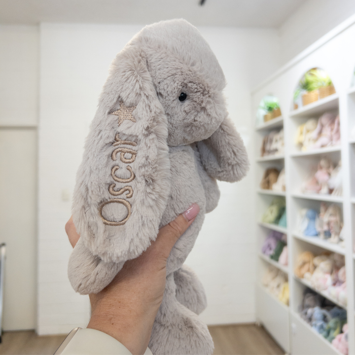 Pre-Stitched "Oscar" Bunny - Beige Snuggle Bunnies