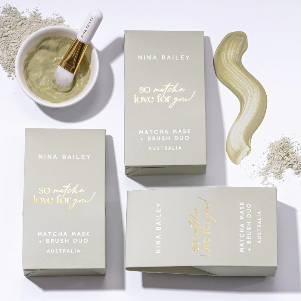 Nina Bailey | Matcha Clay Mask & Brush Duo