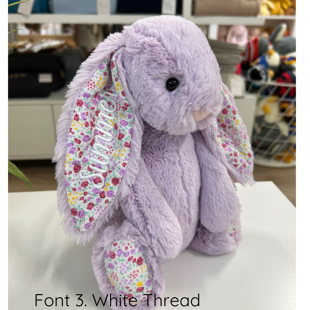 Personalised Jellycat Bunny - Jasmine Blossom