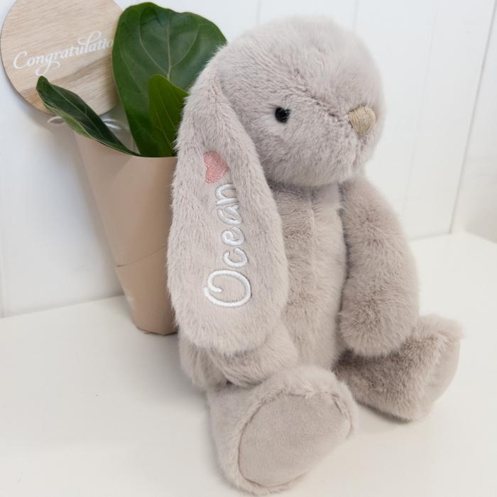 Personalised Snuggle Bunnies - Penelope - Beige 30cm (NEW)