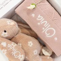 Personalised Bunny & Blanket Gift Hamper - Rosie