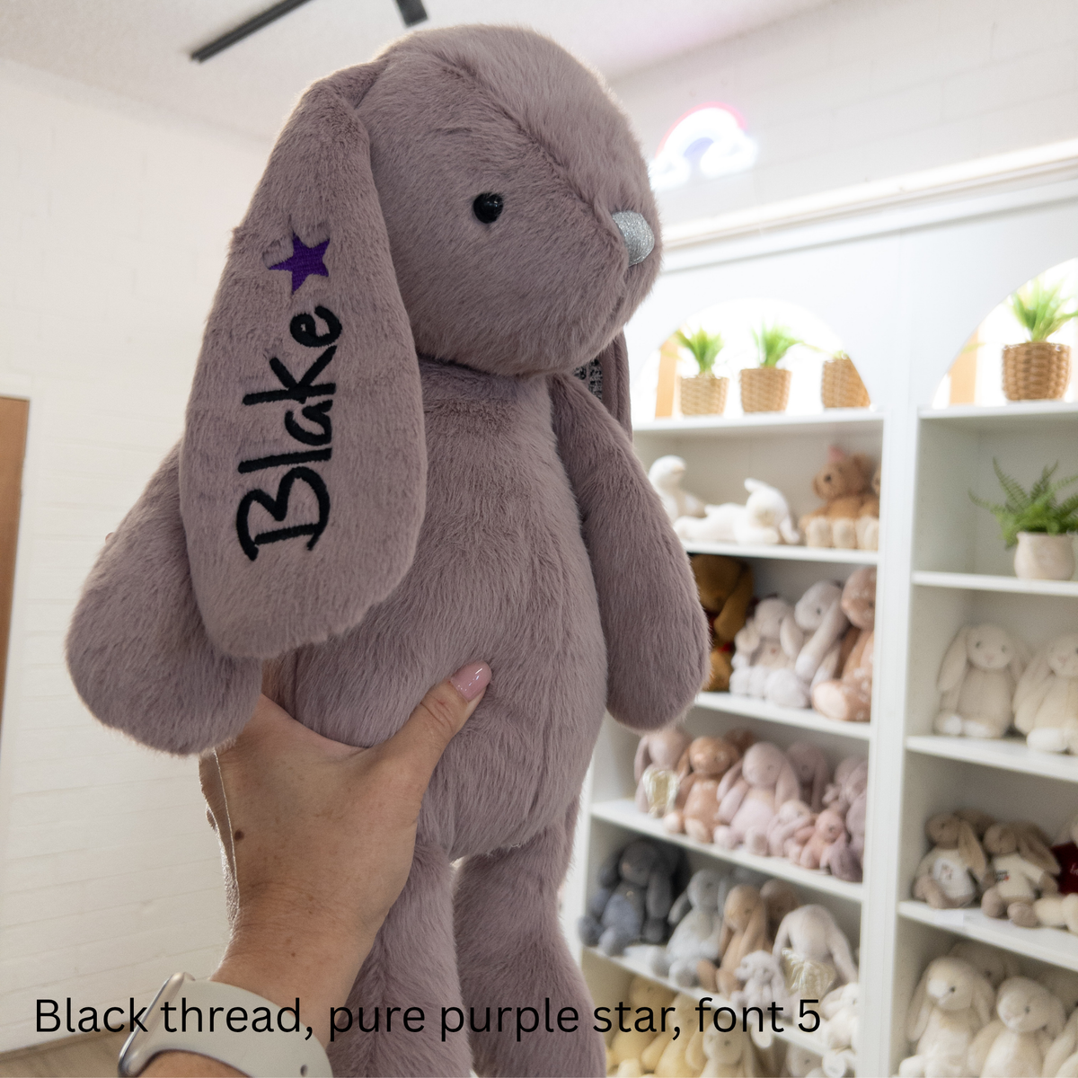 NEW Personalised Snuggle Bunnies - Periwinkle 45cm
