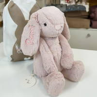 Personalised Jamie Kay Snuggle Bunnies - Penelope the Bunny Blush 30cm