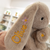 Personalised Snuggle Bunnies - Frankie the Hugging Bunny - Caramel