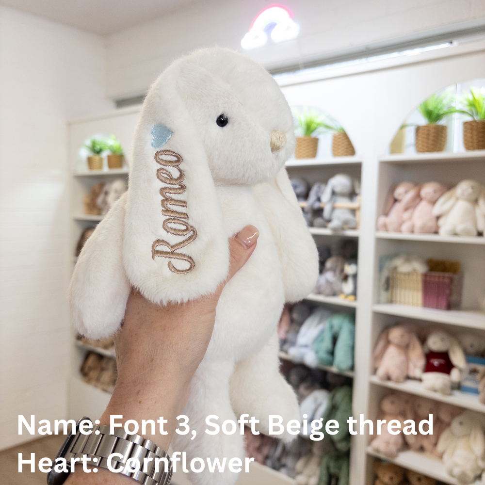 Personalised Snuggle Bunnies - Marshmallow 30cm