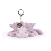 Jellycat Bag Charm - Lavender Dragon