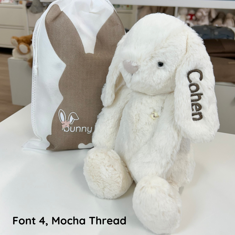 Personalised Snuggle Bunnies - Marshmallow 30cm